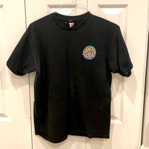 Mens Santa Cruz Black Tshirt SZ M